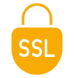 Logo certificado ssl amarillo