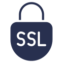 Logo certificado ssl negro